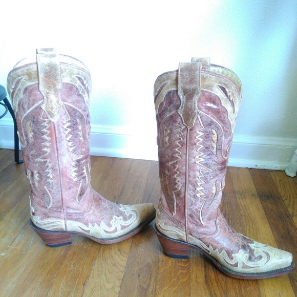 Corral Eagle Boots Western Cowboy Boots Size 5.5 - Picture 11 of 16